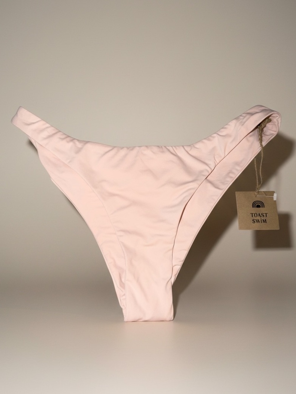 NWT Toast Swim Classic Coverage Bikini Bottom in baby pink size large - Picture 2 of 13